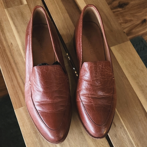 Brown Leather Madewell Frances Loafers size 6 - Picture 4 of 9